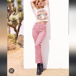 Wrangler Wild West 603 Wild West Jean in raspberry stripe Sz 32 NWT